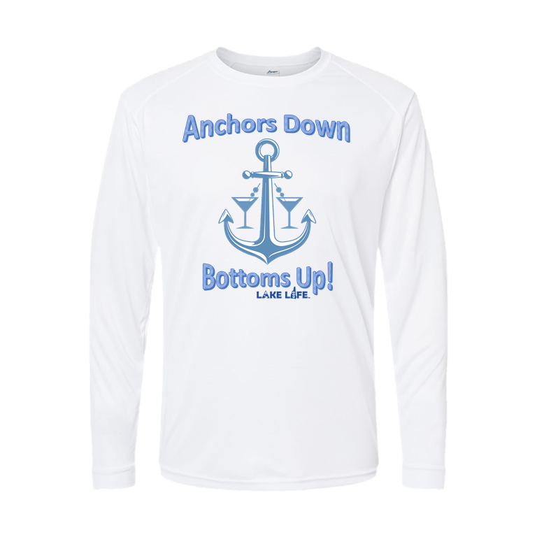 Anchors Down Bottoms Up UPF Long Sleeve