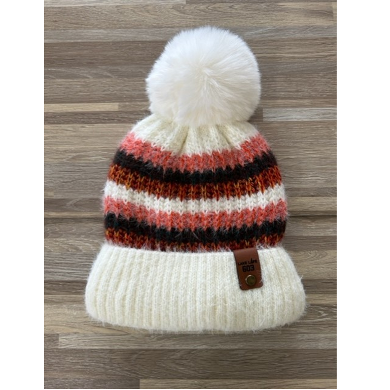 Lake Life Fleece Lined Pom Hats
