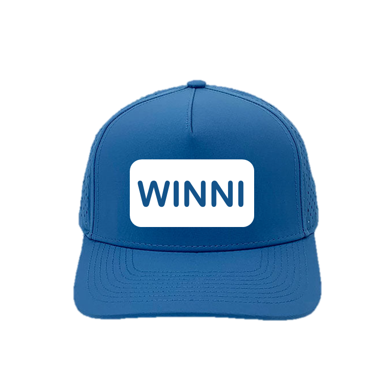 Blue Winni Waterproof 5-panel Hat