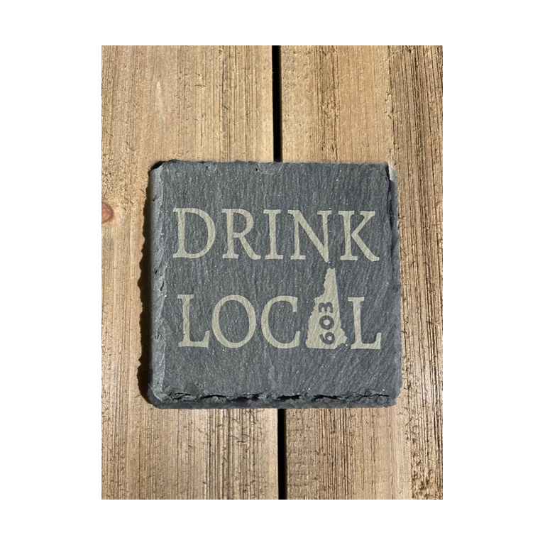 Lake Life/Drink Local Slate Coaster