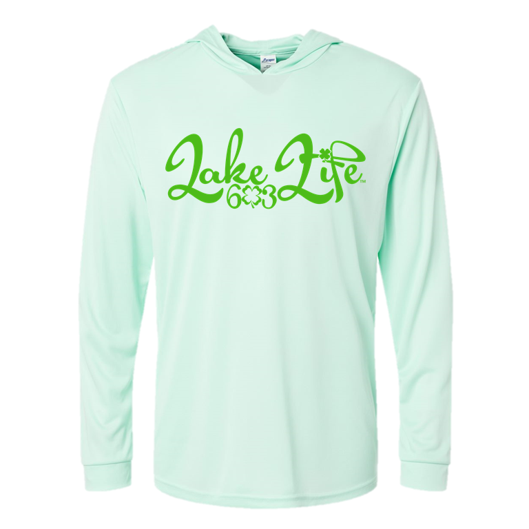 Retro Lake Life Shamrock Hooded