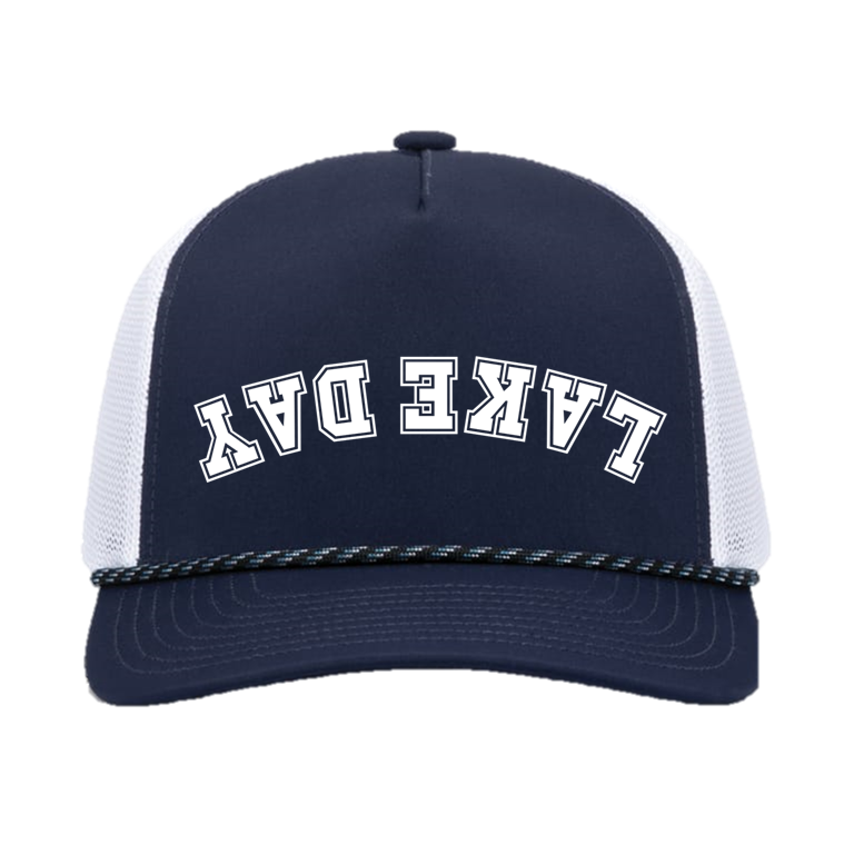 Lake Day Backwards Upside Down Rope Hat