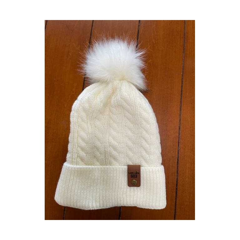 Lake Life Fleece Lined Pom Hats