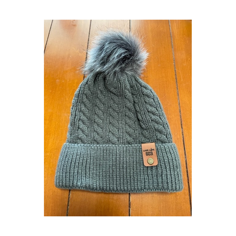 Lake Life Fleece Lined Pom Hats