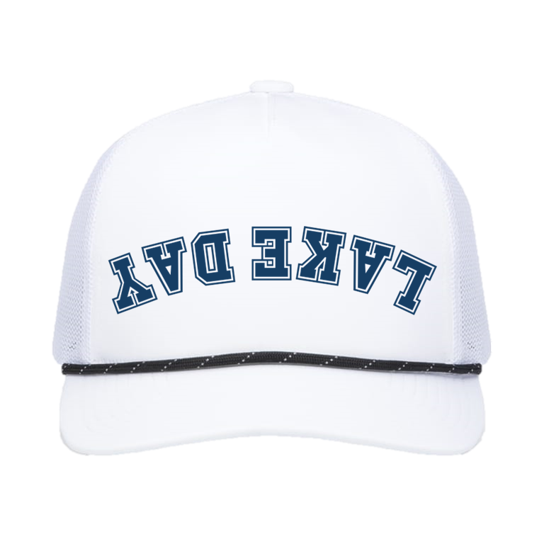 Lake Day Backwards Upside Down Rope Hat
