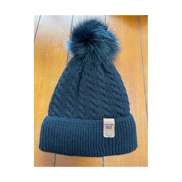 Lake Life Fleece Lined Pom Hats