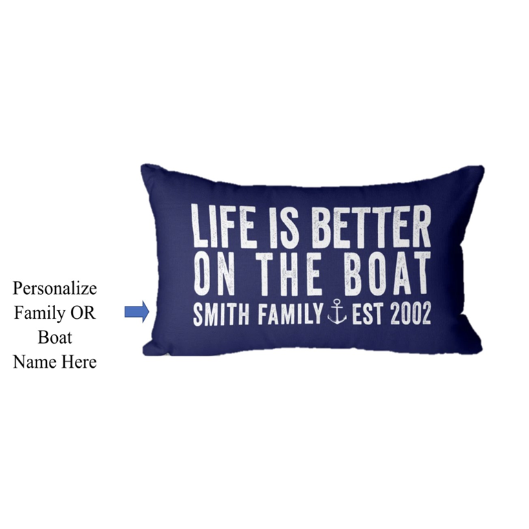 12x20 custom boat pillow