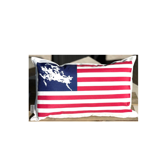 12x20 Customized Lake Flag Pillow