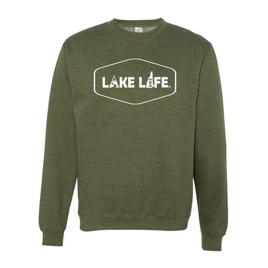 Army Heather Lake Life Crew