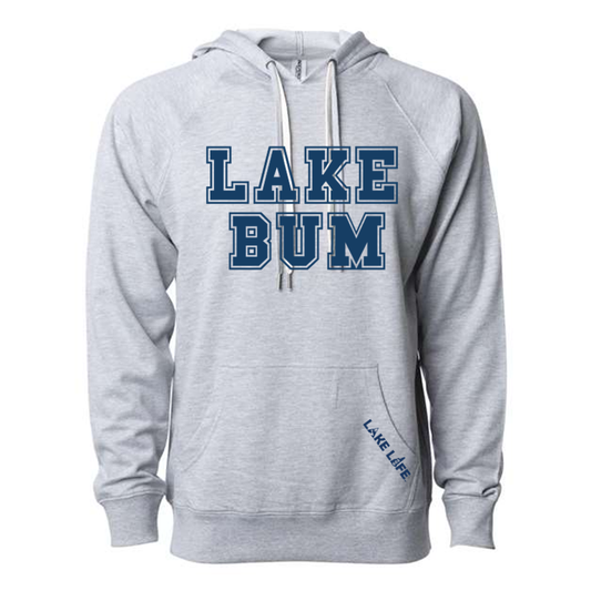 Lake Bum Grey Lightweight Hoodie