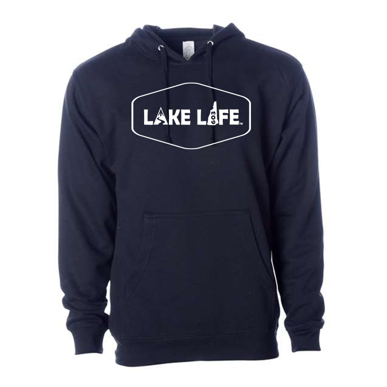 Navy Lake Life Hoodie