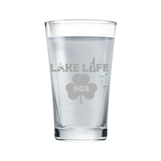 Lake Life Clover Pint Glass